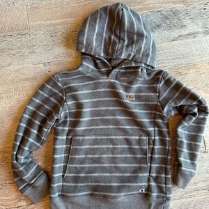 Lucky Brand Gray Striped Pullover